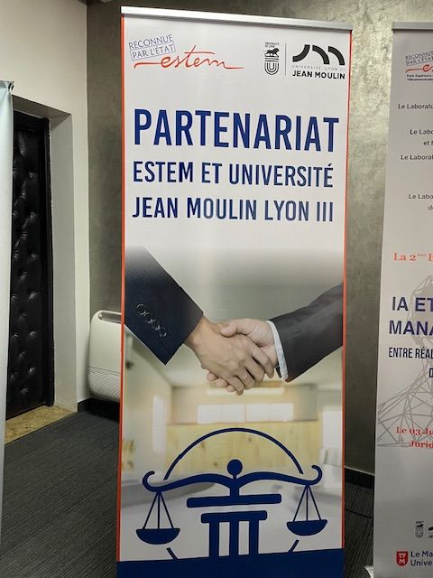 signature d'un accord de partenariat entre Faculté de droit - Université Jean Moulin Lyon 3 et ESTEM de Casablanca