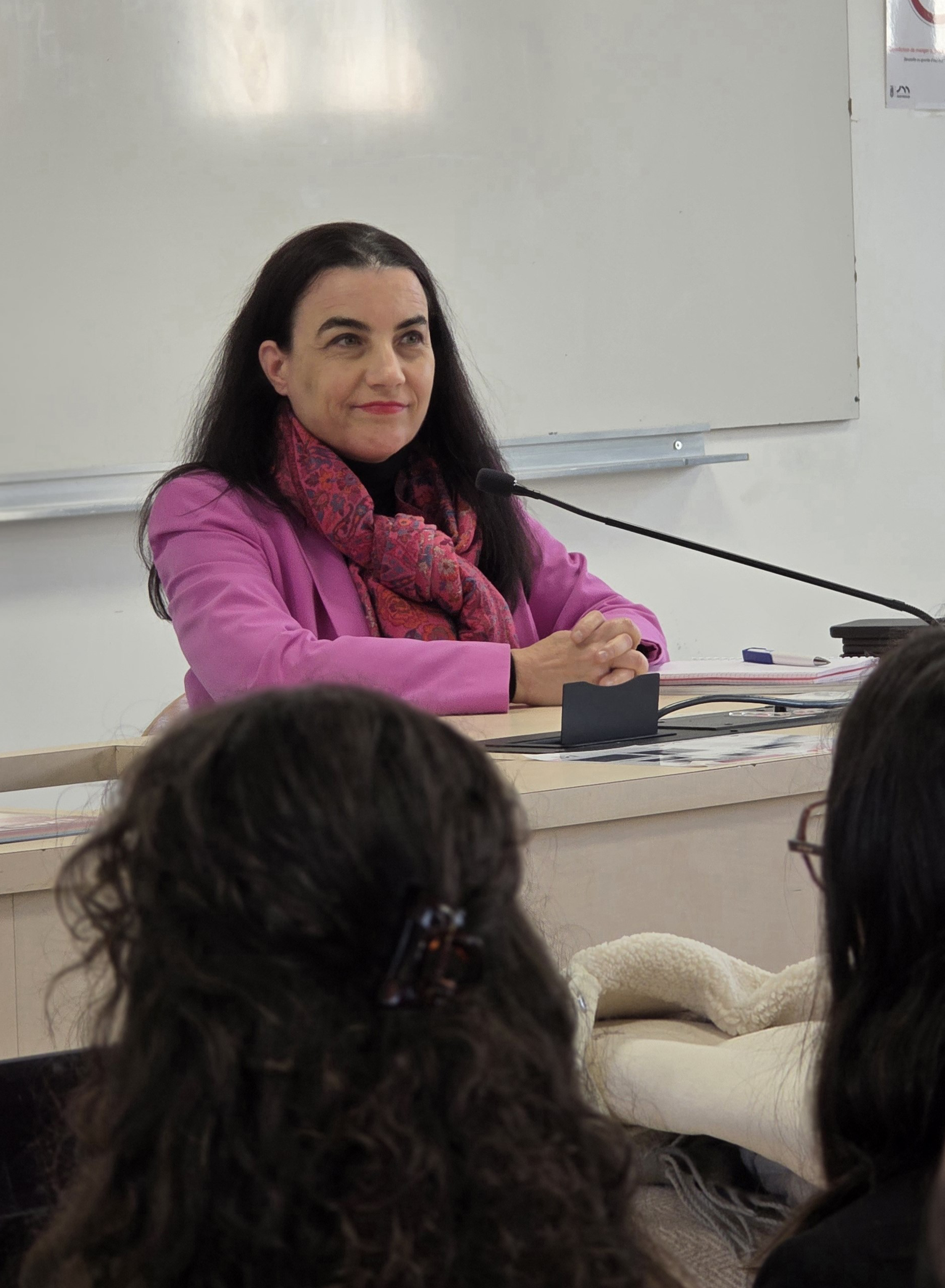 Photo lors de la conférence de céline et florence 