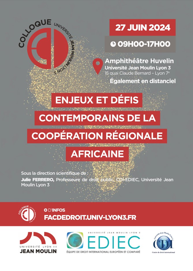 Affiche_Enjeux et défis contemporains de la coopération régionale africaine