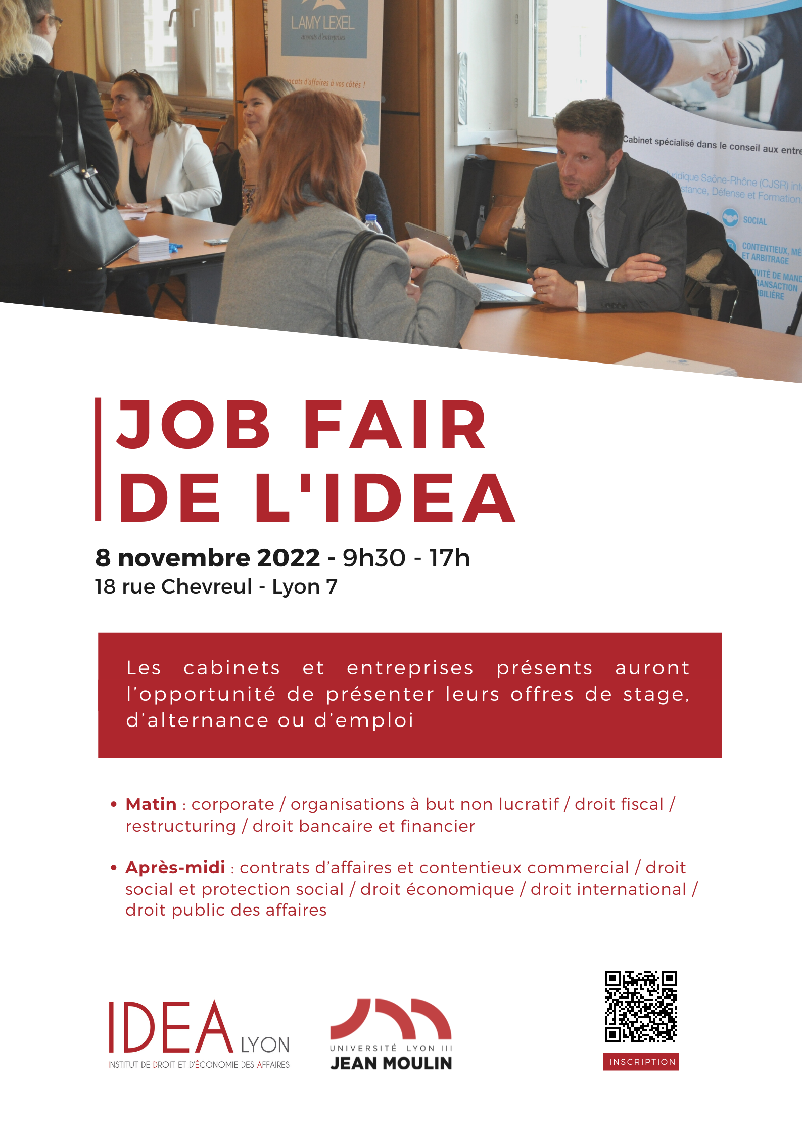 Affiche Job Fair IDEA 2022-23