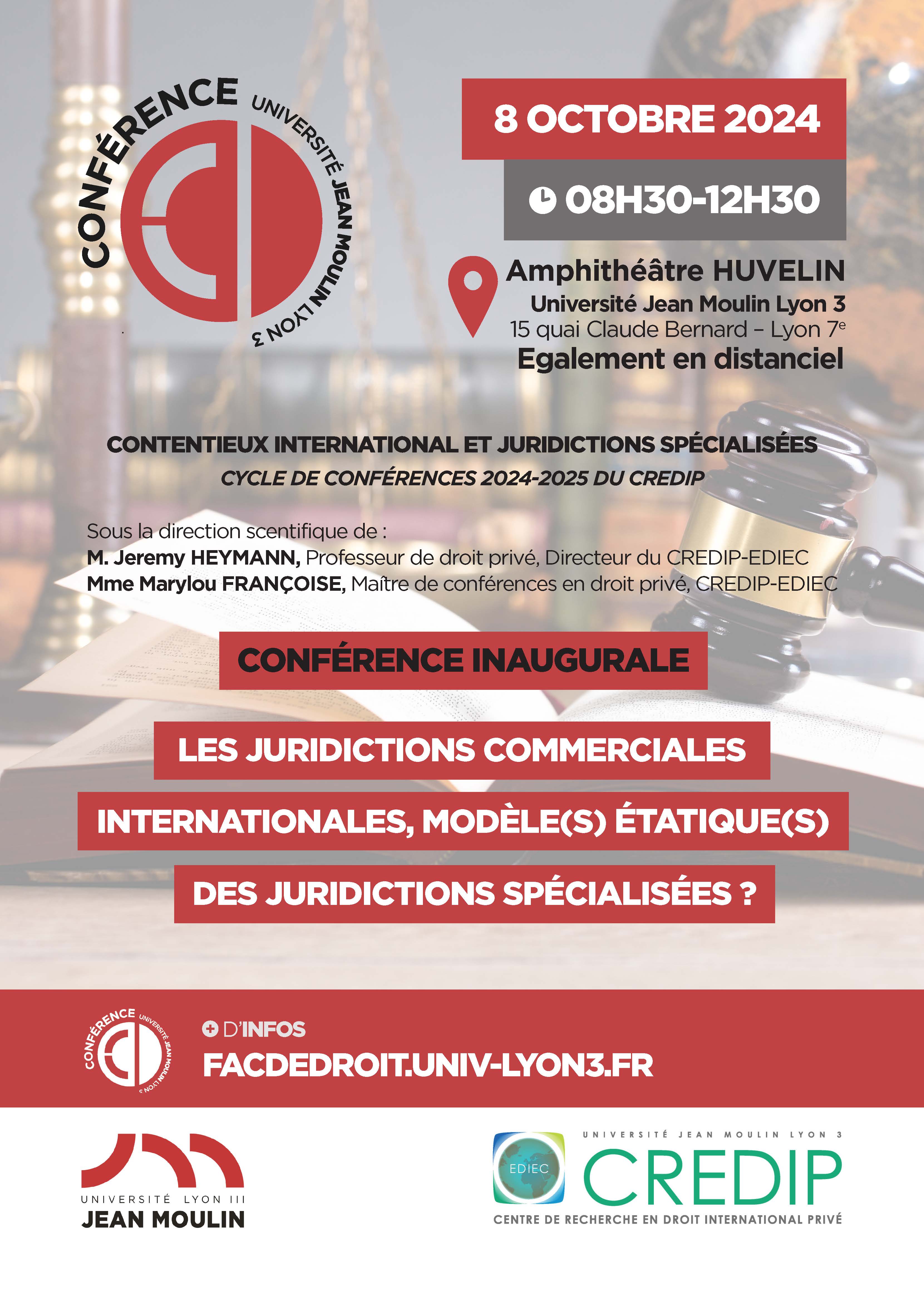 Affiche_Les juridictions commerciales internationales, modèle(s) étatique(s) des juridictions spécialisées