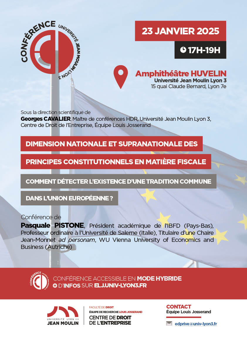 Affiche conférence 23/01/2025