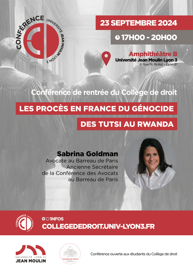 Affiche Proces genocide Rwanda