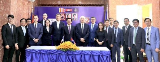 Olivier Gout et délégation Cambodge