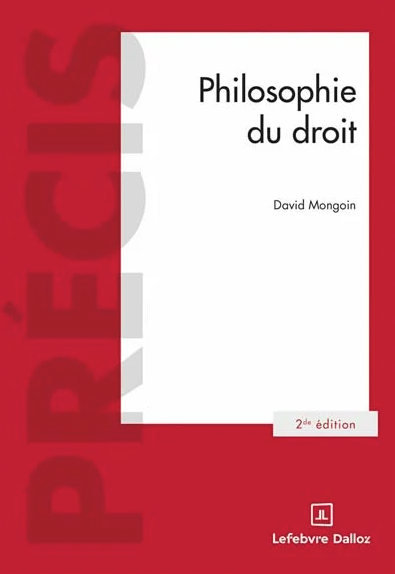 Couverture Philosophie du droit - David Mongoin