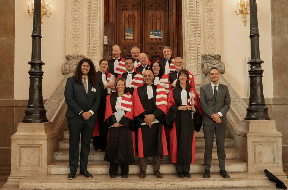 photo du jury, Doyen et moi à la Cour d’appel