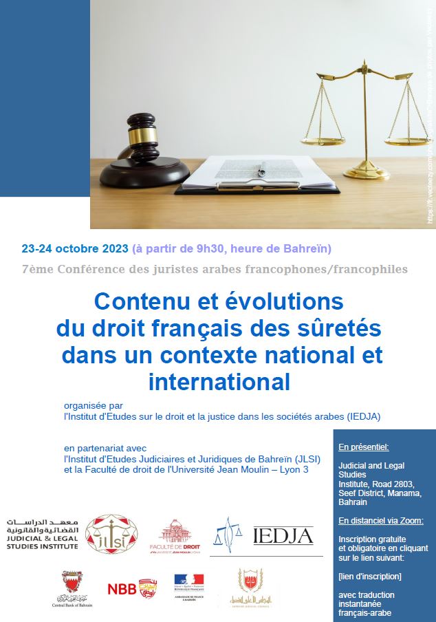 Programme conférence juristes arabes