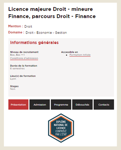 Vignette Droit et Finance