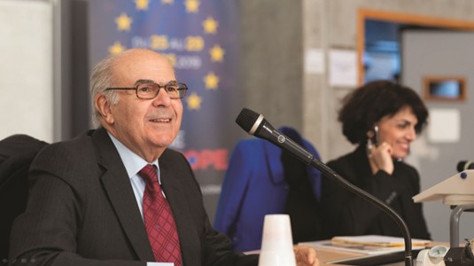 Vassilios Skouris, ex-président de la Cour de Jusice de l'Union Européene-Semaine de l'Europe