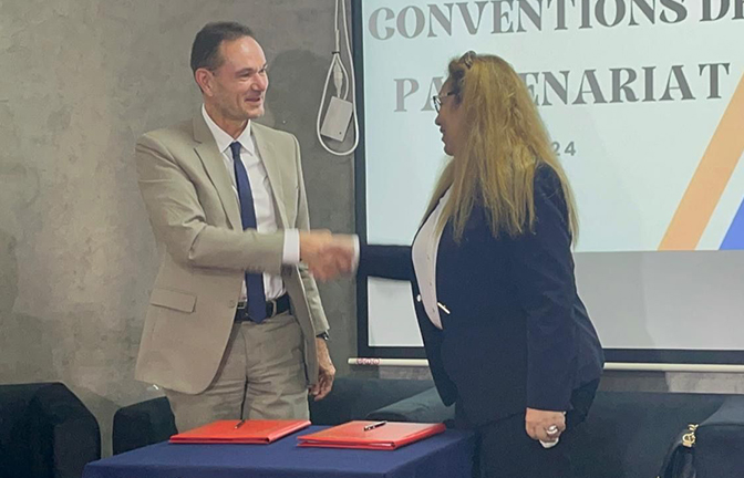 signature d'un accord de partenariat entre Faculté de droit - Université Jean Moulin Lyon 3 et ESTEM de Casablanca
