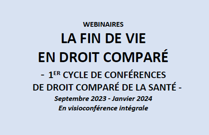 Vignette Webinaire La fin de vie en droit compare