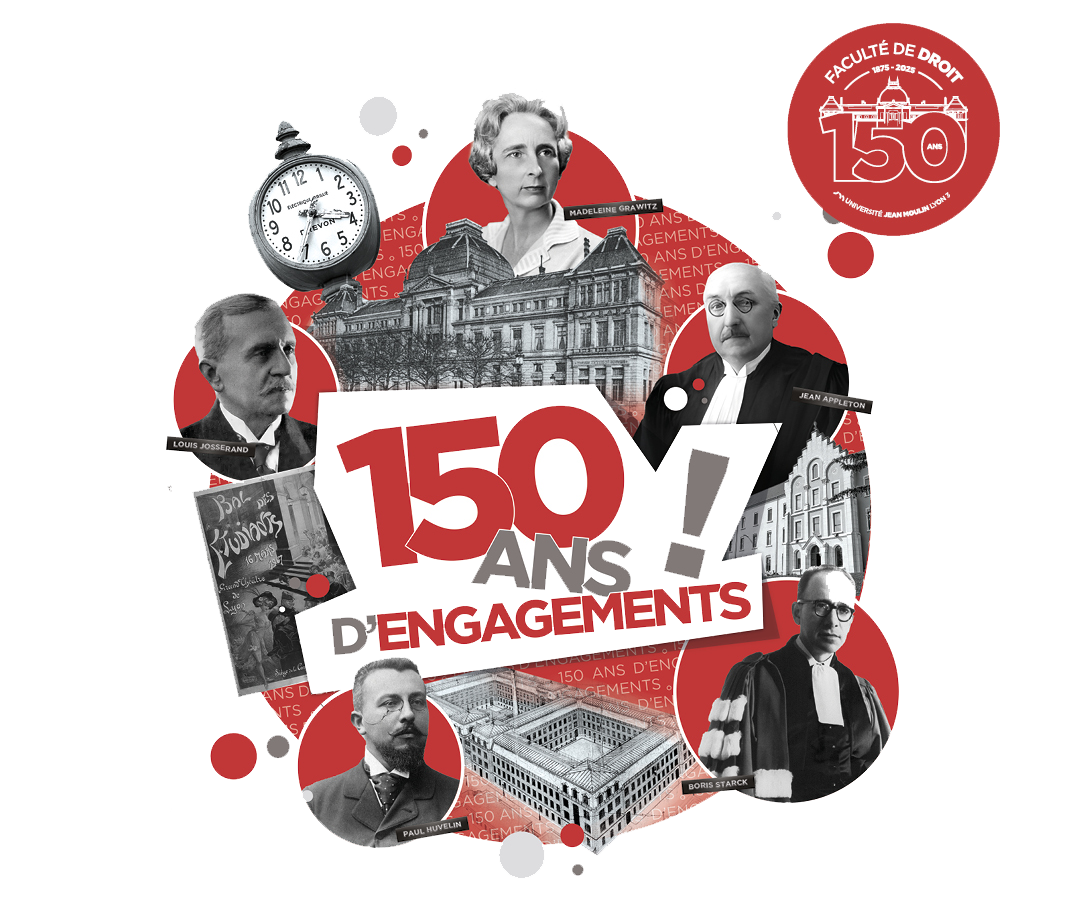 Visuel 150 ans faculté de droit Lyon